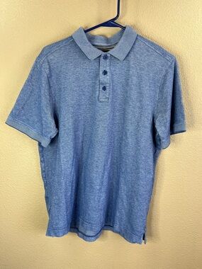 Nordstrom Heathered Blue Polo Shirt